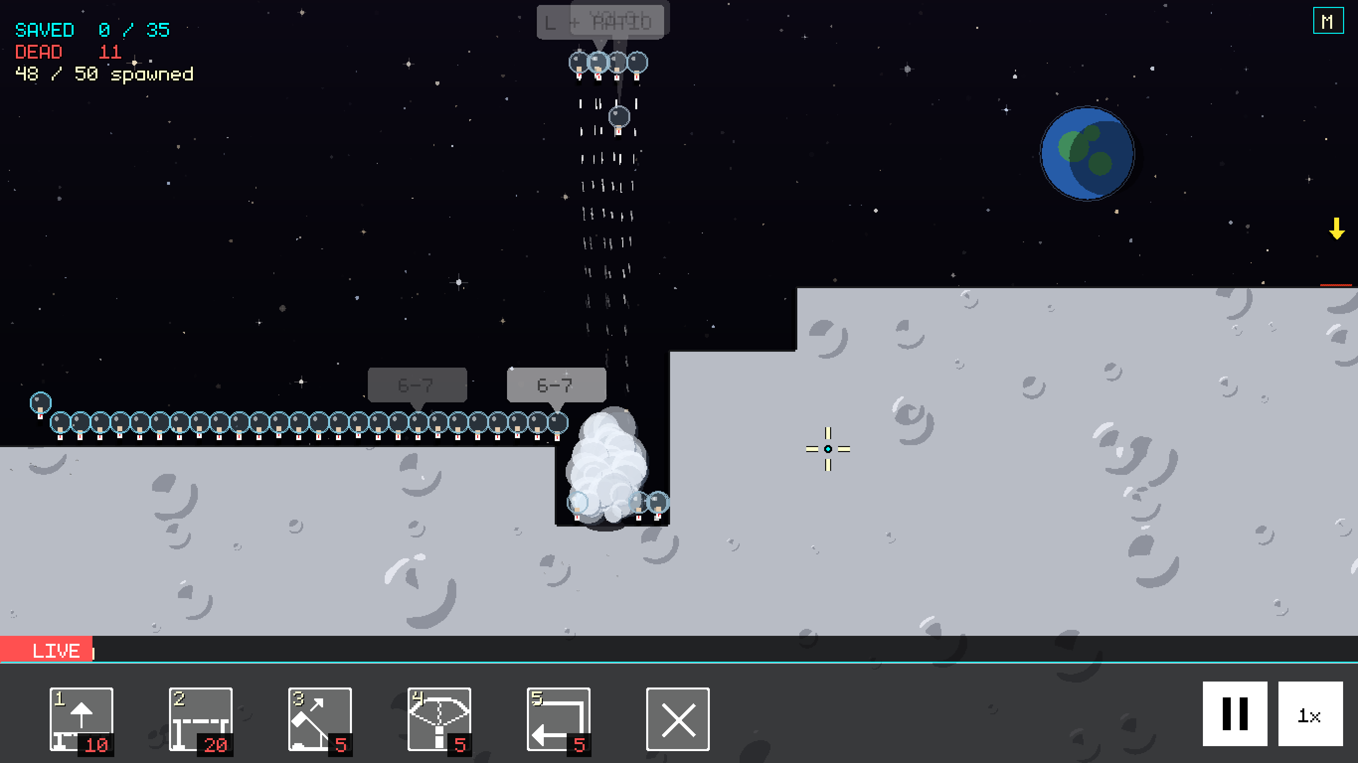 Little Casualties — moon geyser eruption