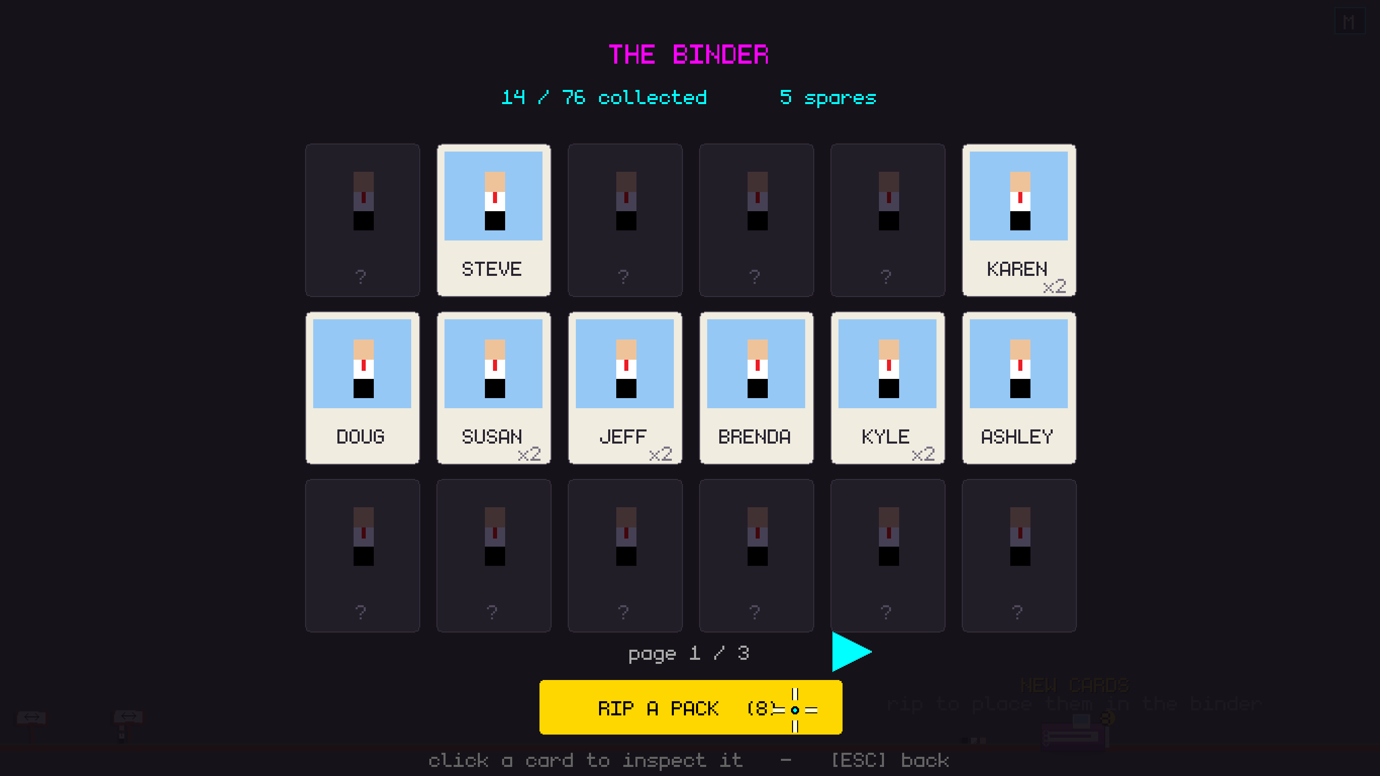 Little Casualties — the card binder