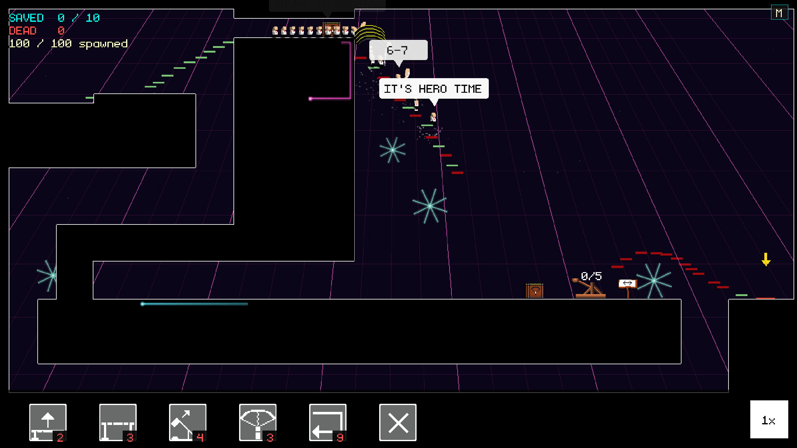 Little Casualties — Synthwave biome gameplay